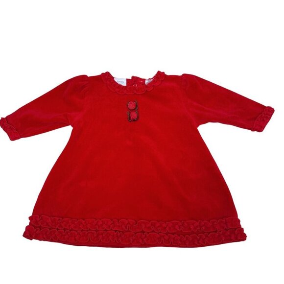 KOALA BABY Red Dress with Matching Bloomers 3-6 Months Holiday Christmas Outfit - Picture 11 of 11